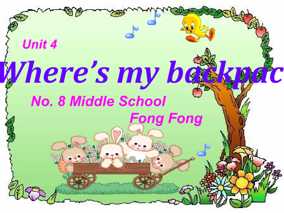 初中英语七年级上册《unit 4 where's my backpack》课件_第2页