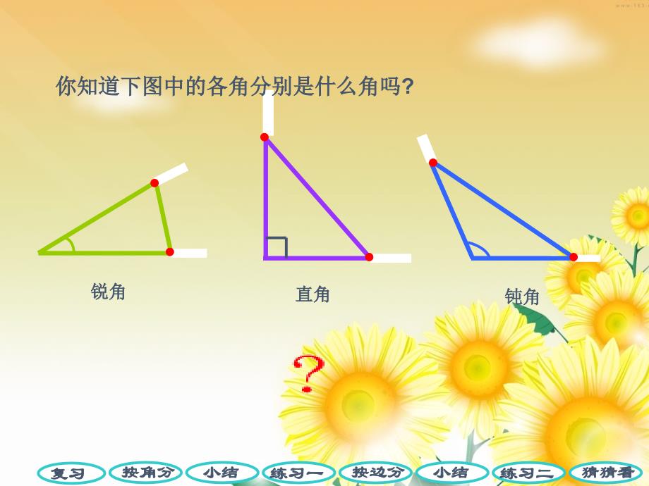 人教版四年级数学下册三角形的分类ppt课件（1）(1)_第2页