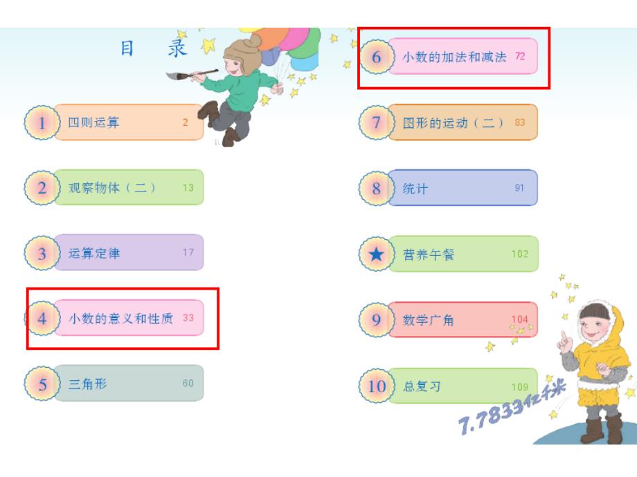 小学数学《小数意义加减法的复习》课件_第3页