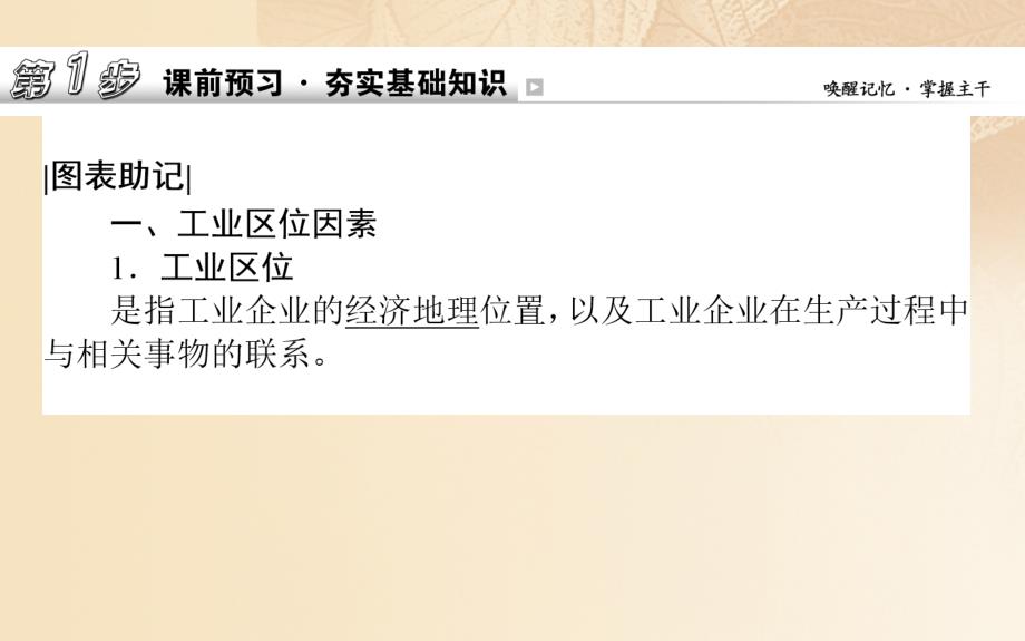 2019年高中地理一轮复习第八章区域产业活动第25讲工业区位因素与工业地域联系课件_第2页