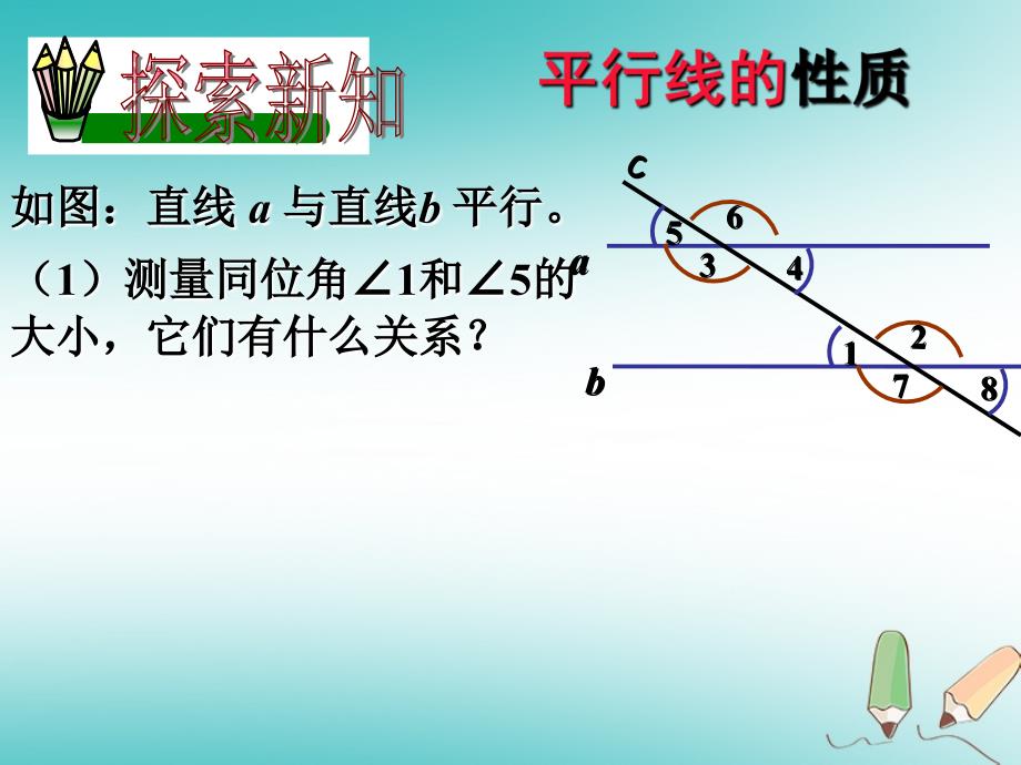 湖南省衡阳市耒阳市七年级数学上册第5章相交线与平行线5.2平行线5.2.3平行线的性质课件（新版）华东师大版_第3页