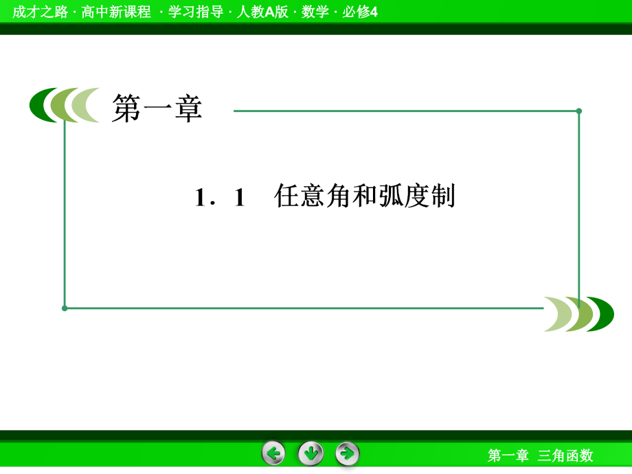 高一数学（人教a版）必修4课件：1-1-1任意角_第3页