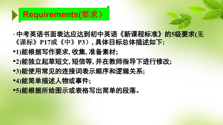 2016盐城市中考研讨会专题复习课9年级中考研讨课writing共23张_第2页