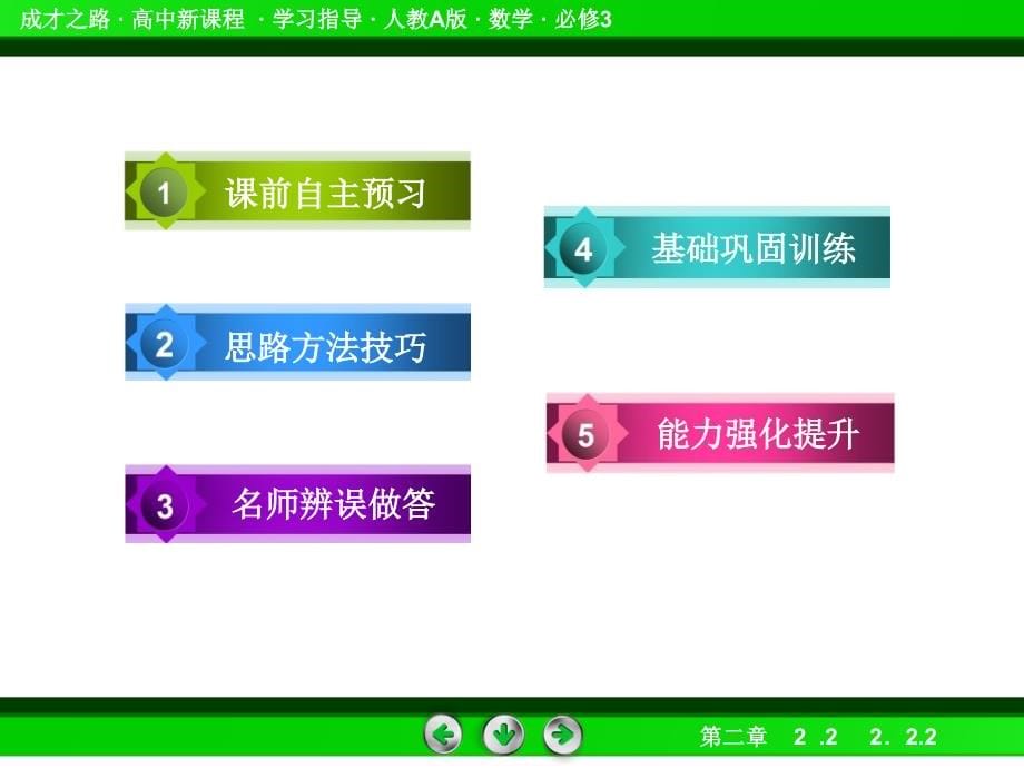 高一数学（人教a版）必修3课件：2-2-2用样本的数字特征估计总体的数字特征_第5页