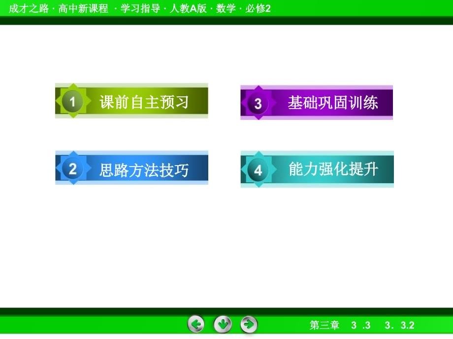 高一数学（人教a版）必修2课件：3-3-2两点间的距离公式_第5页