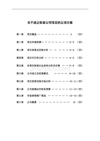 酒店软装公司项目立项方案书