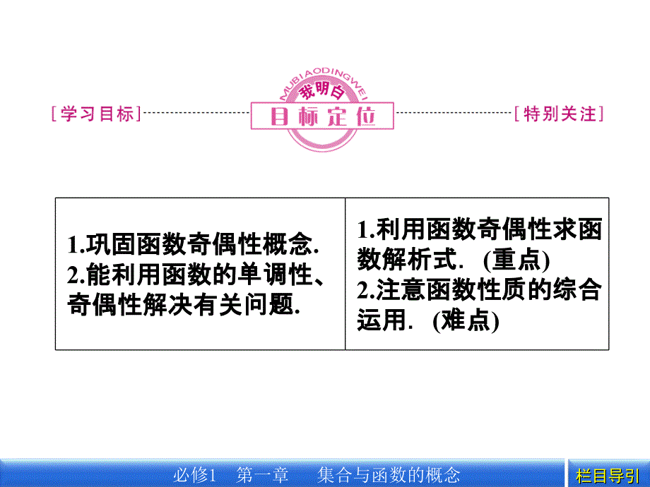 高中数学必修一(人教a版)1.3.2.2第2课时函数奇偶性的应用教学ppt课件_第2页