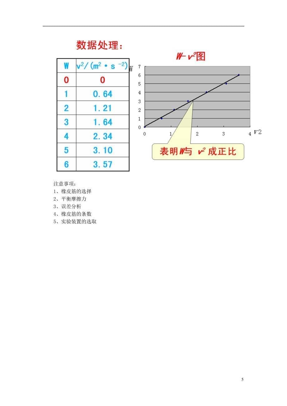 高中物理第七章机械能守恒定律第六节探究功与速度变化的关系教案新人教版必修2_第5页