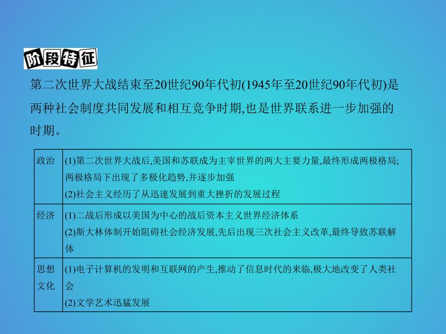 2019版高考历史一轮复习专题十五两极格局下的世界——20世纪40年代中期至90年代初第41讲第二次世界大战后世界政治格局的演变课件_第3页