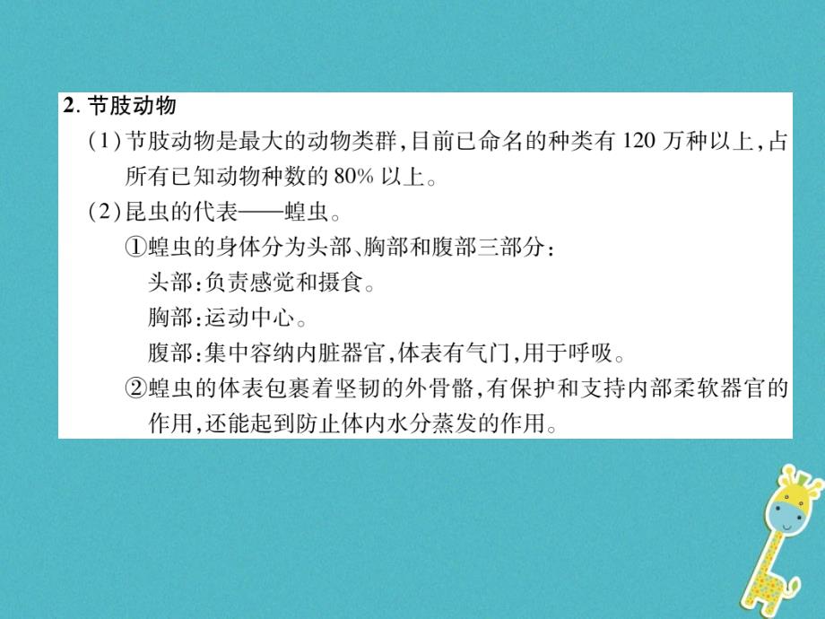 2018年八年级生物上册第5单元第1章第3节软体动物和节肢动物练习课件（新版）新人教版_第2页