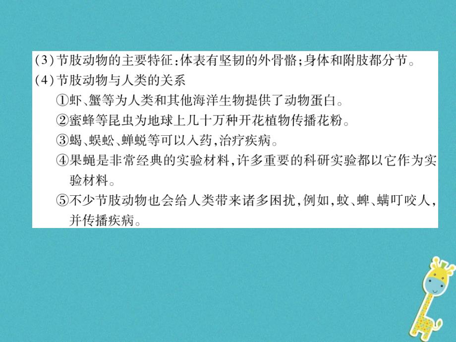 2018年八年级生物上册第5单元第1章第3节软体动物和节肢动物练习课件（新版）新人教版_第3页