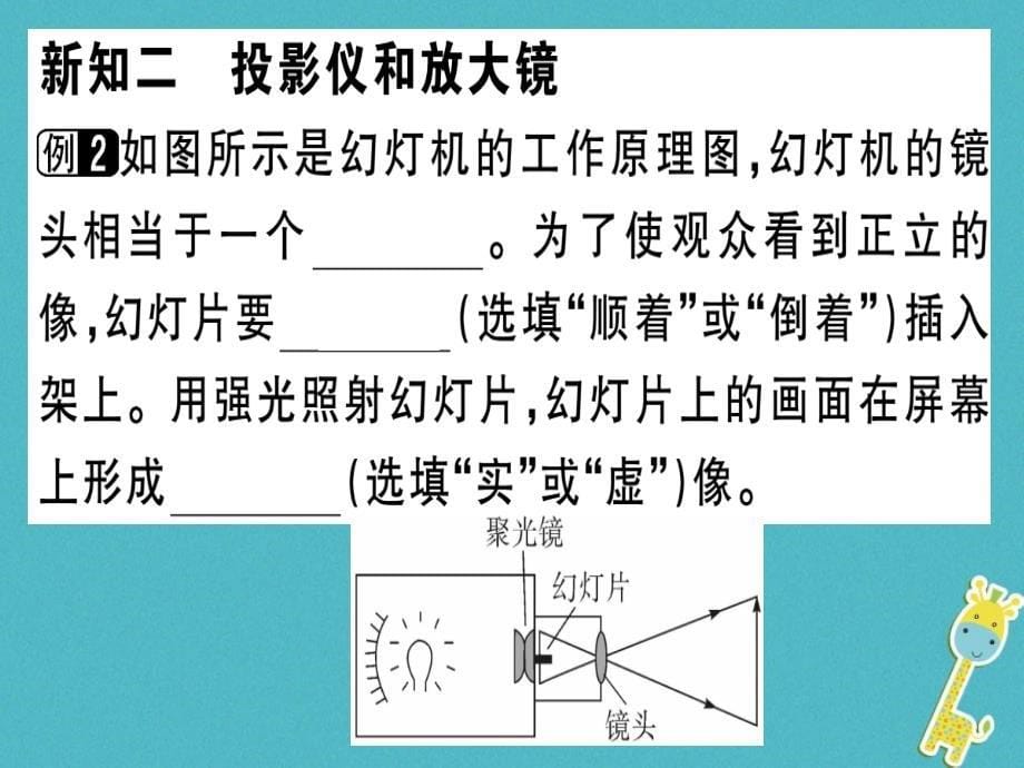 2018年八年级物理上册第五章第2节生活中的透镜习题课件新人教版_第5页