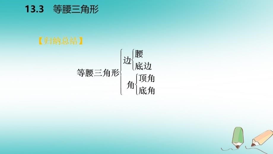 2018年秋八年级数学上册第13章全等三角形13.3等腰三角形1等腰三角形的性质导学课件（新版）华东师大版_第5页