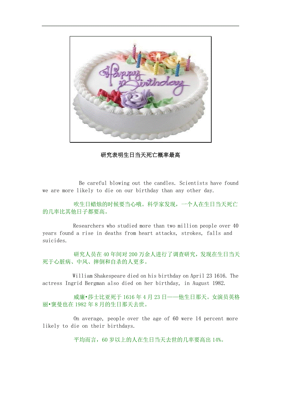 研究表明生日当天死亡概率最高_第1页
