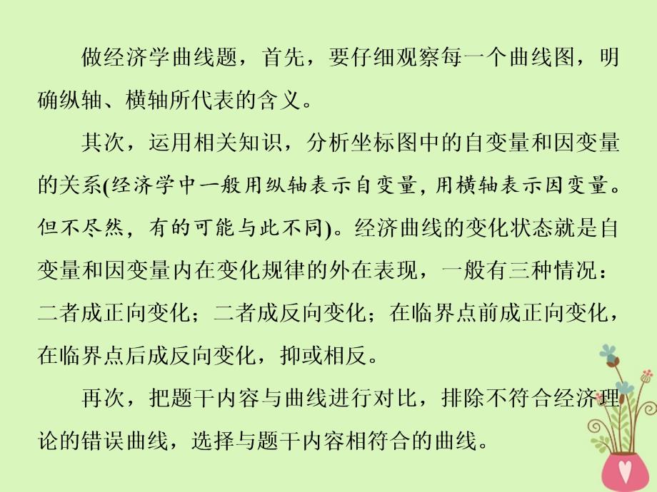 全国通用版2019届高考政治一轮复习第一单元生活与消费专题课高考常考的曲线图题课件新人教版必修_第4页