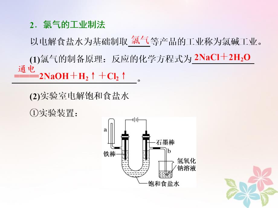 浙江专版2017_2018学年高中化学专题2从海水中获得的化学物质第一单元第一课时氯气的生产原理及其性质课件苏教版必修_第4页