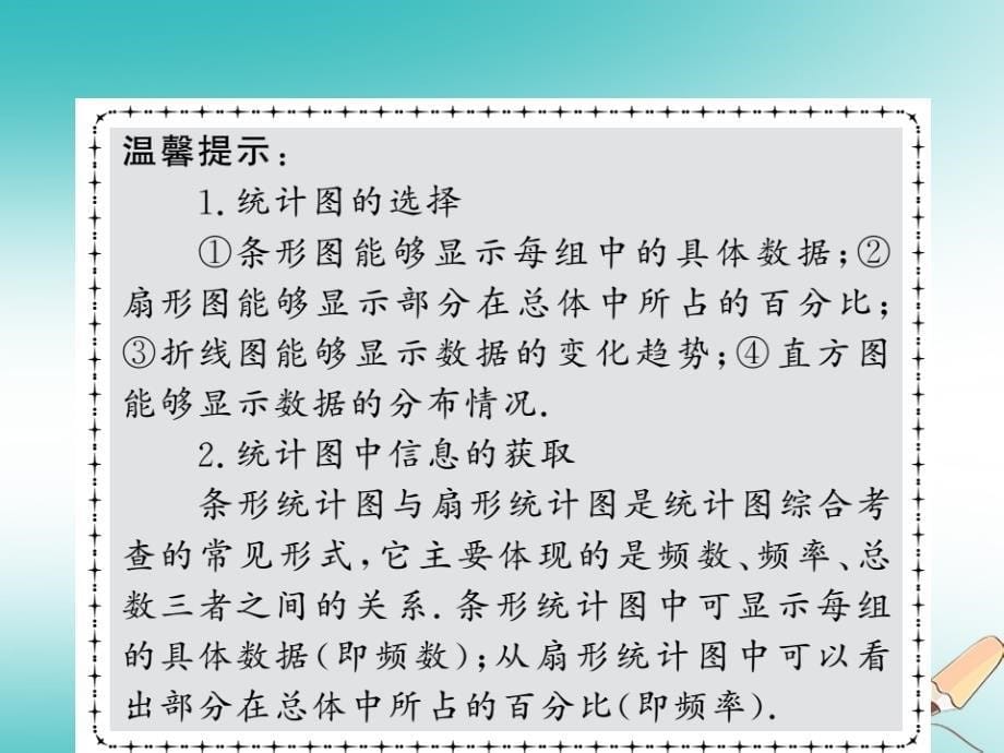 2018年春中考数学总复习第一轮同步演练夯实基础第三部分统计与概率第8章概率与统计第28节数据的收集与描述课件新人教版_第5页