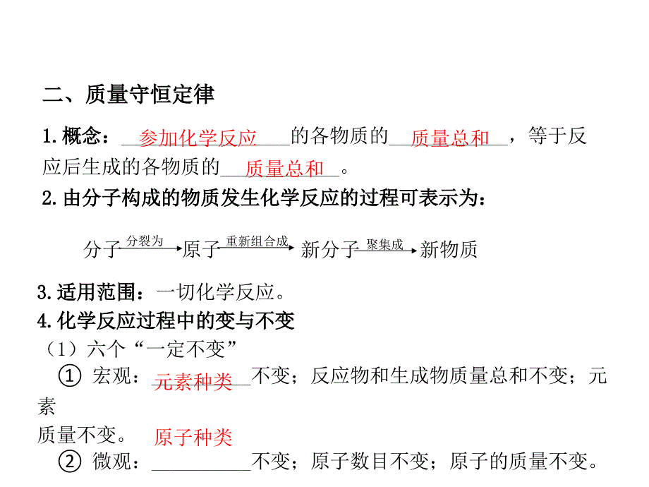 2018版中考化学复习第13讲认识几种化学反应质量守恒定律及化学方程式课件_第4页