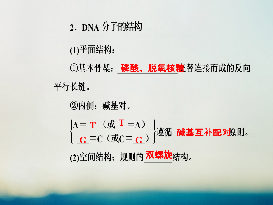 2019版高考生物总复习第六单元遗传的分子基础第2讲dna分子的结构复制和基因的本质课件_第4页