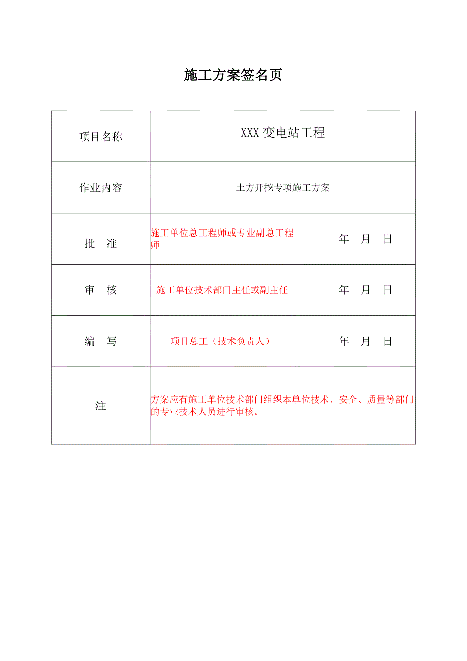 4.XX变电站工程土方开挖专项施工方案_第2页