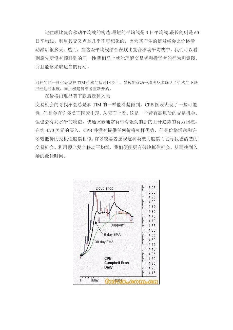 顾比复合移动平均线公式和用法－价格弱势、分析趋势_第5页