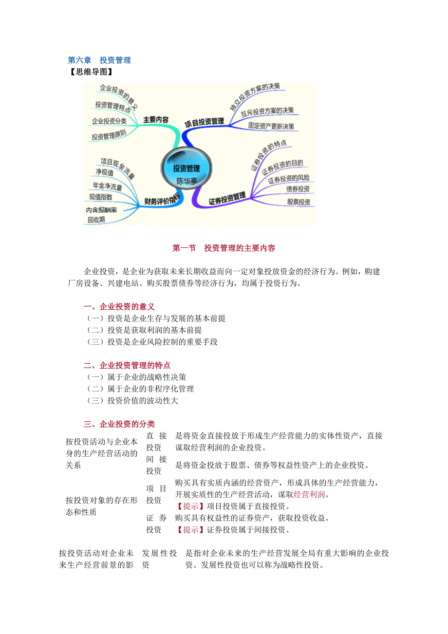 第六章投资管理_第1页