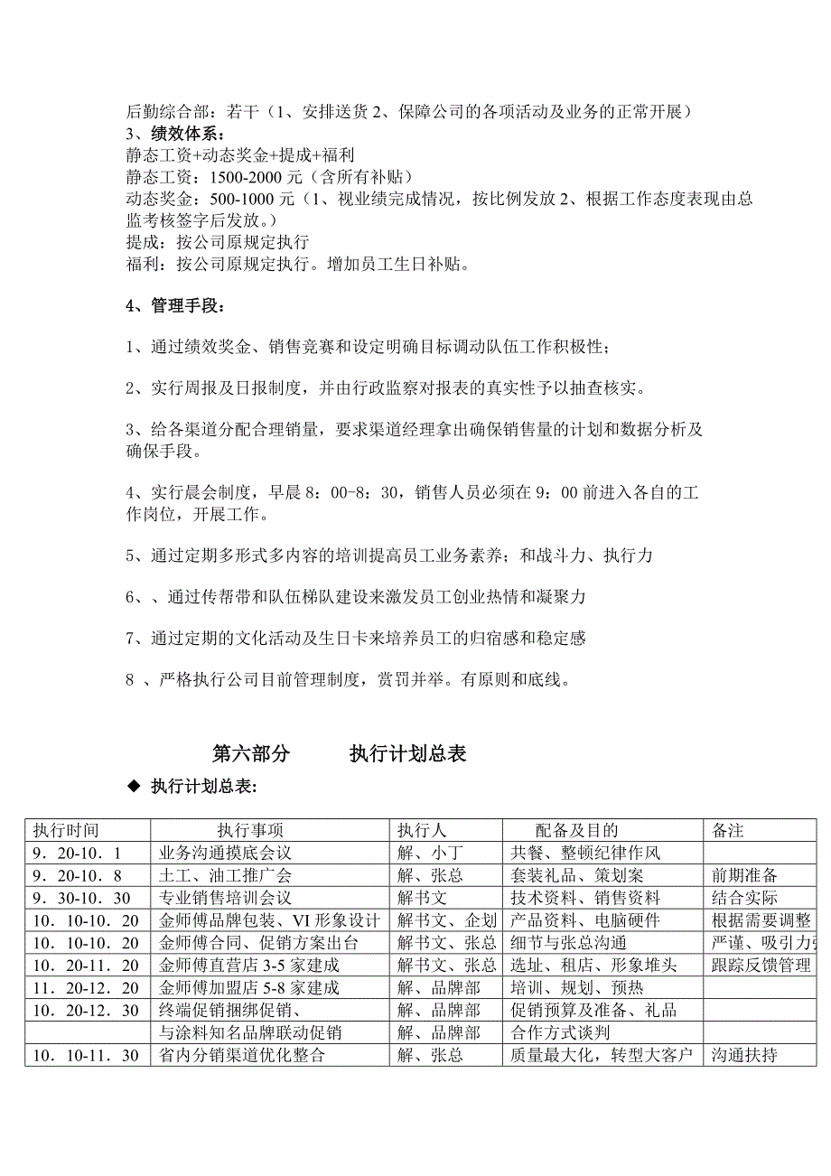 福州玉龙建材有限公司全年营销计划书_第4页