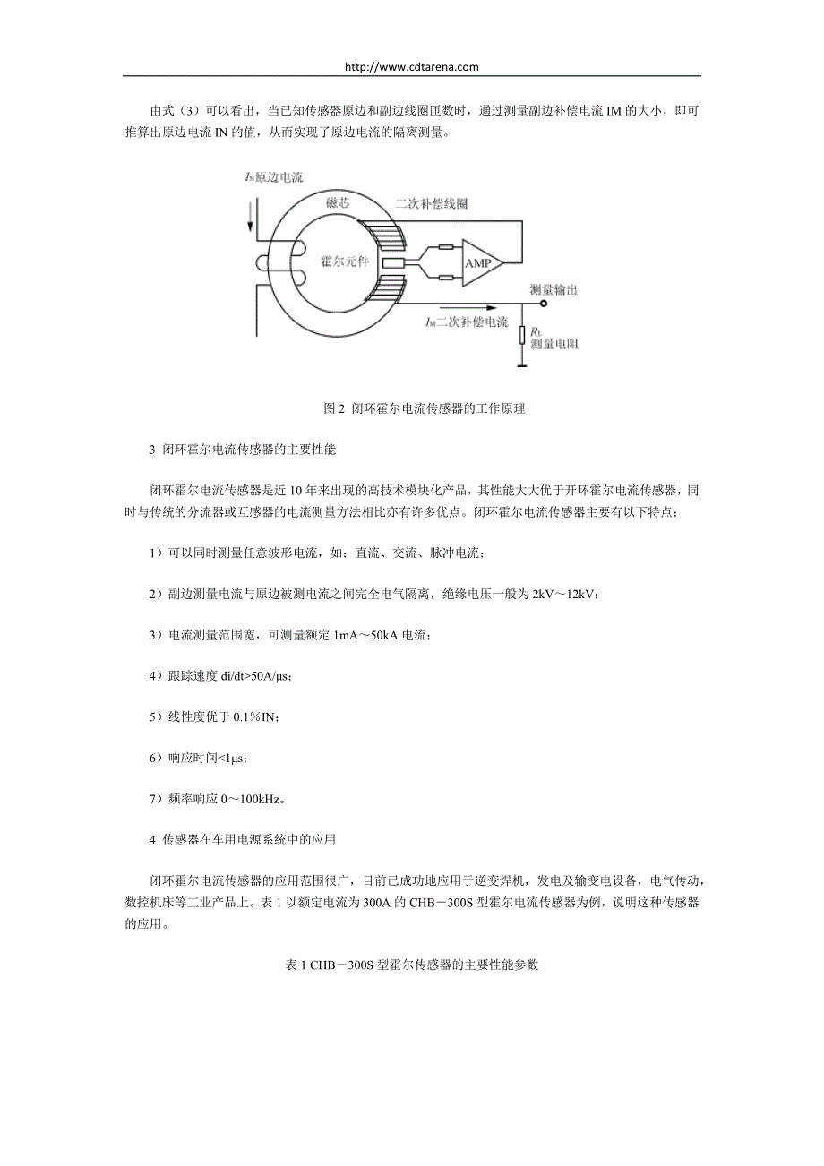 闭环霍尔电流传感器用于车用电源系统_第3页