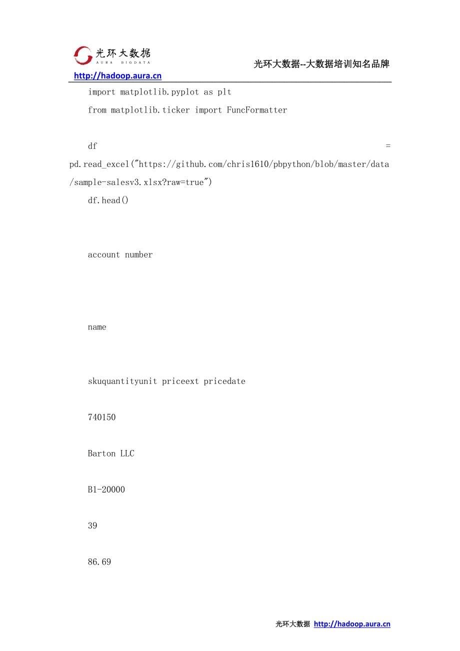 光环大数据培训 高效使用 Python 可视化工具 Matplotlib _光环大数据培训_第5页