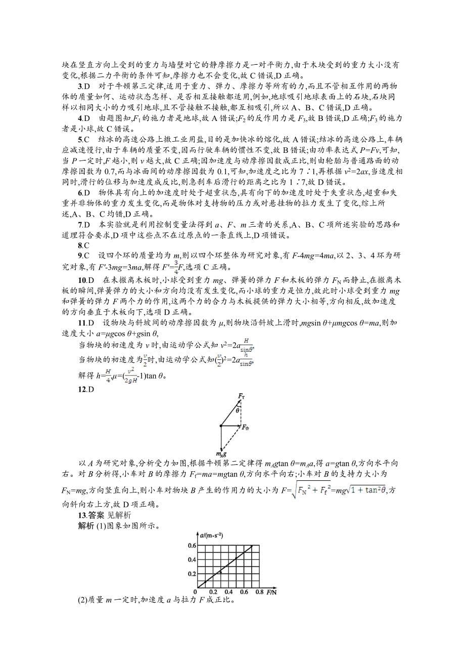 2019版物理新学考一轮增分（浙江专版）：第4章检测含答案_第5页