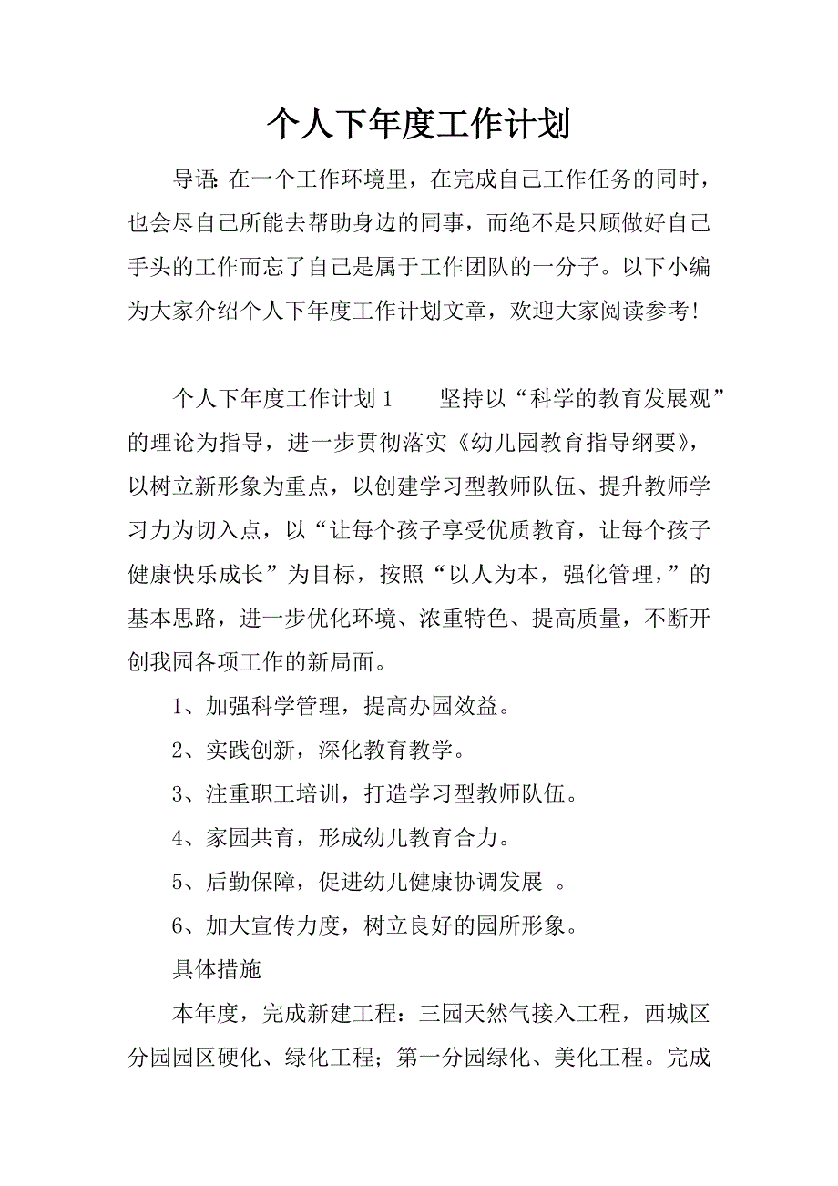 个人下年度工作计划.docx_第1页