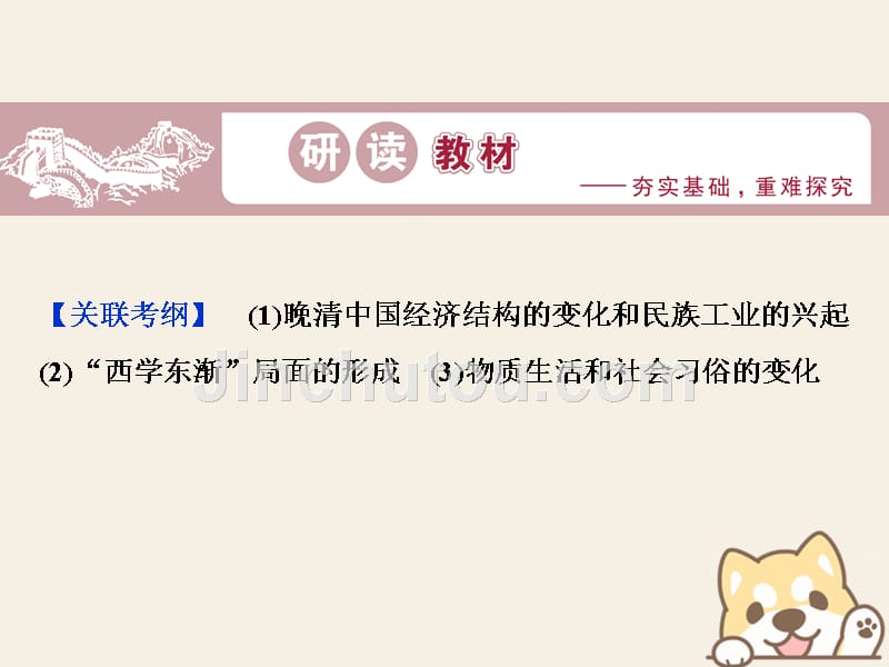 2019高考历史总复习 6.2 晚清中国经济结构的变动与新思 潮的兴起课件_第2页