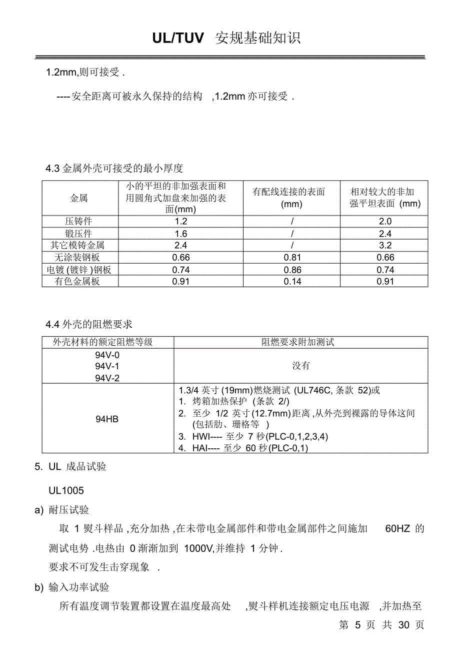 UL及TUV安规知识_第5页