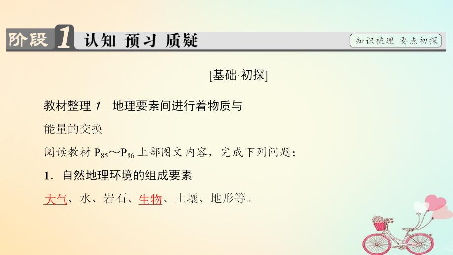 2018届高中地理 第5章 自然地理环境的整体性与差异性 第1节 自然地理环境的整体性课件 新人教版必修1_第3页