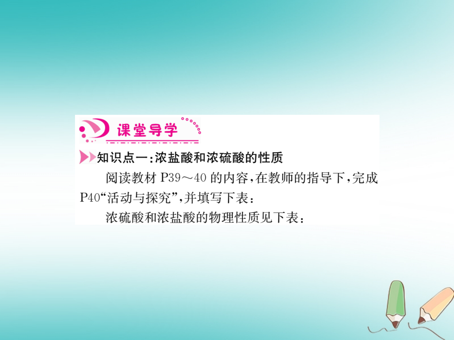 2018年九年级化学下册7.2常见的酸和碱习题课件沪教版_第2页