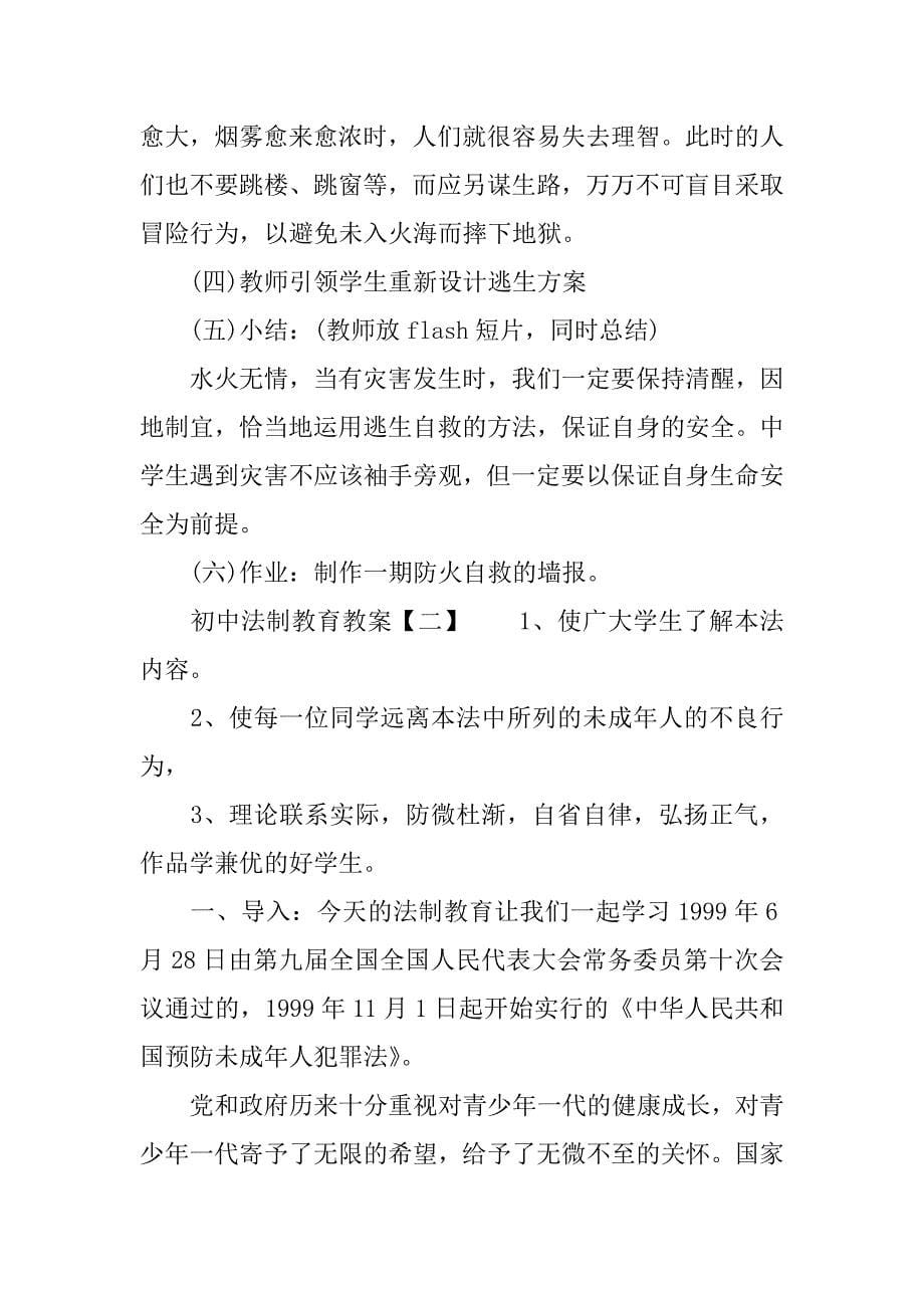 初中法制教育教案.docx_第5页