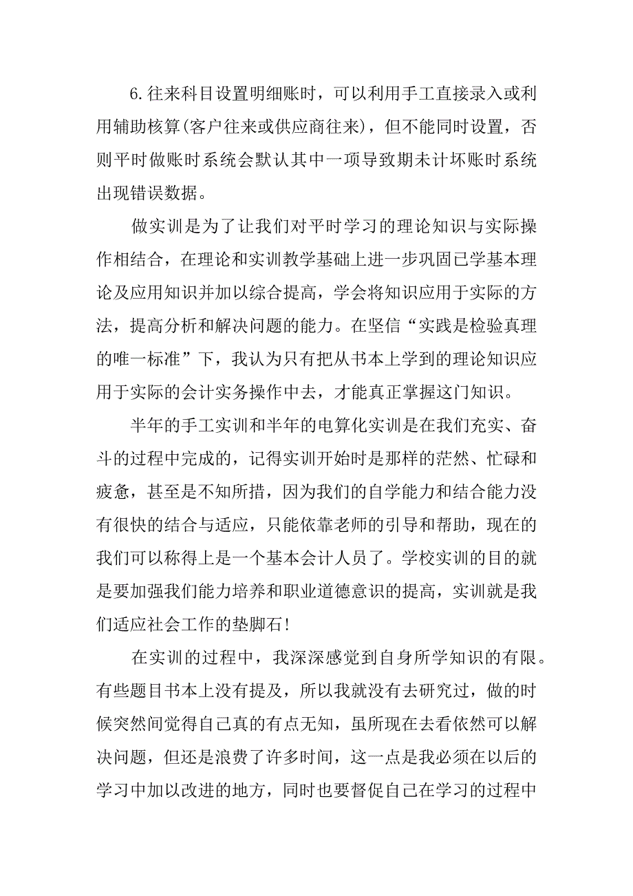 会计电算化实践总结.docx_第3页