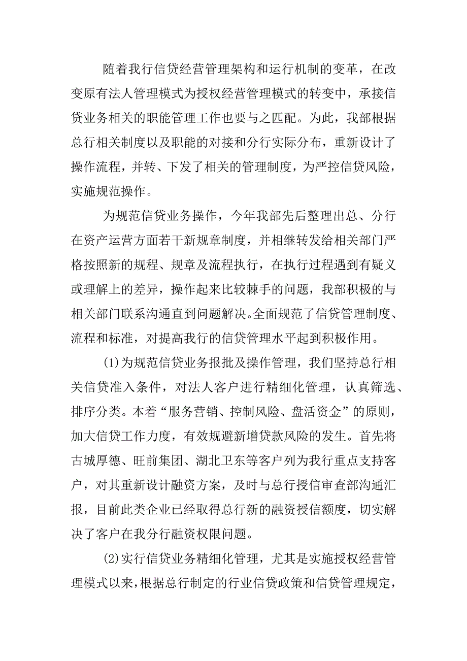 信贷管理个人工作总结.docx_第3页