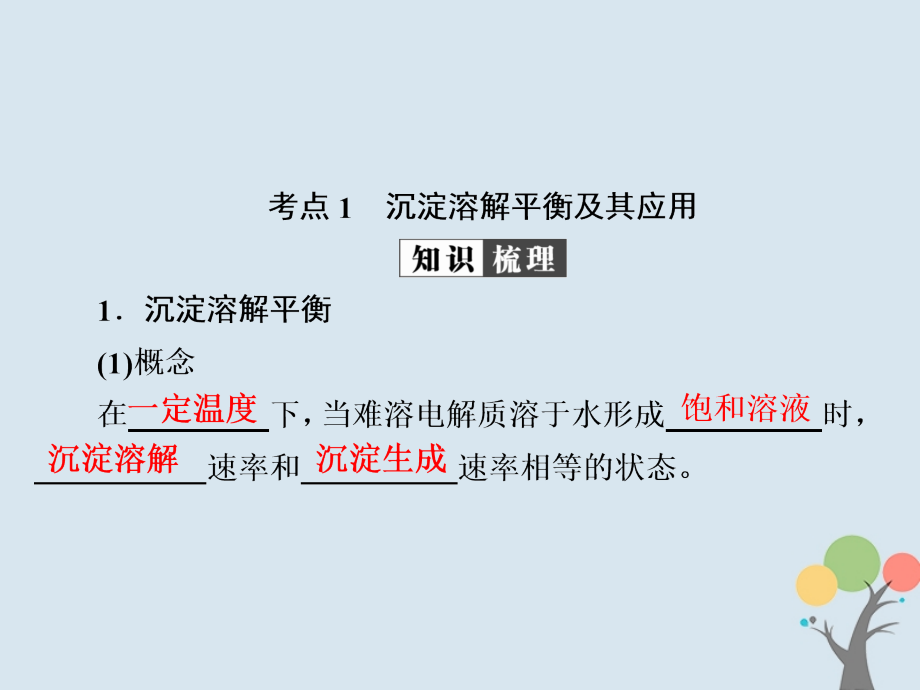 2019高考化学大一轮复习 第8章 水溶液中的离子平衡 8-4 难溶电解质的溶解平衡课件 新人教版_第4页