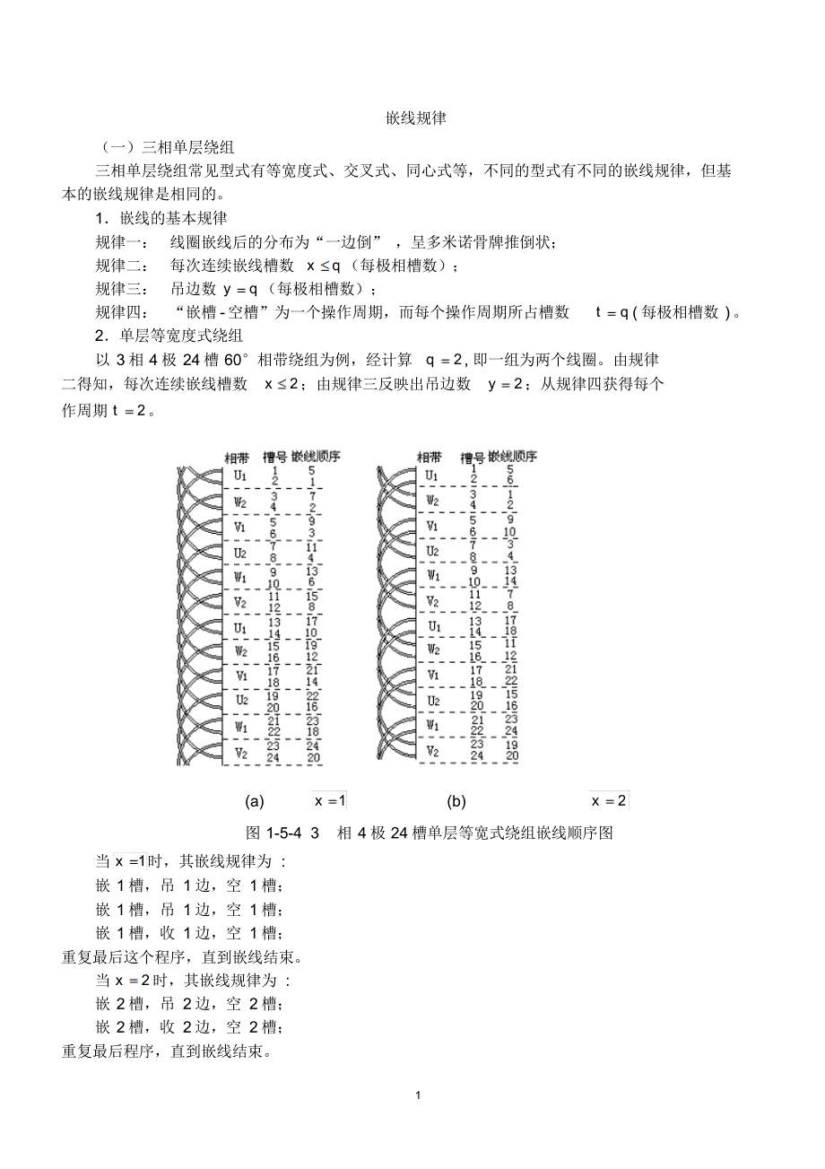 三相异步电动机嵌线规律_第1页