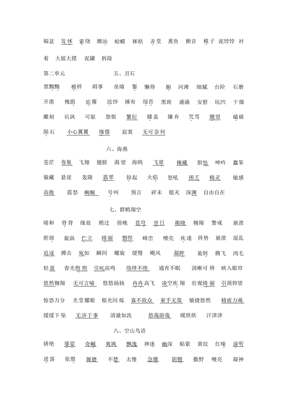 初一语文14册词语表_第2页