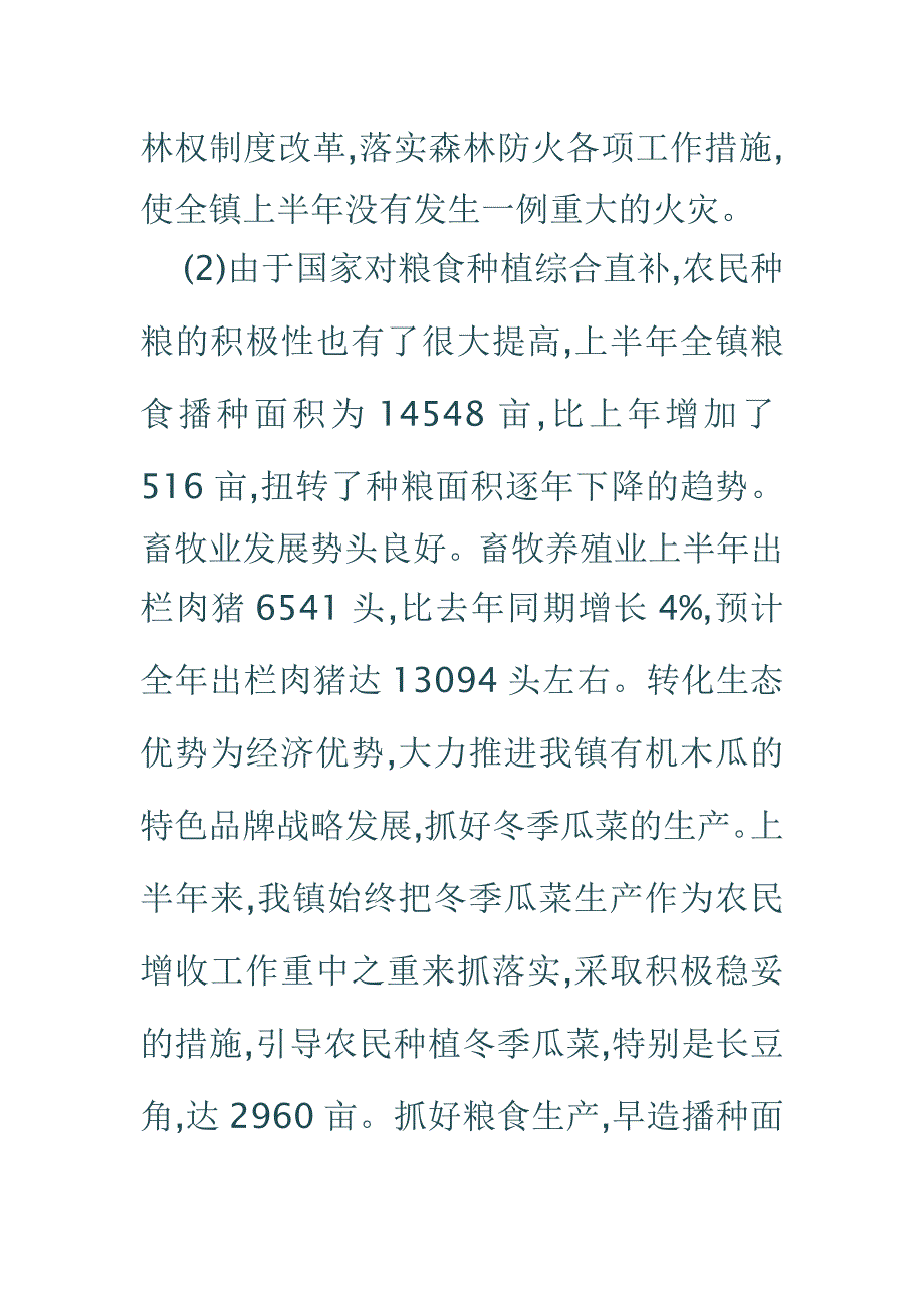 乡镇政府上半年的工作总结_第3页