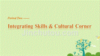 高中英语 ModuleEurope Period Two Integrating Skills & Cultural Corner课件 外研版必修
