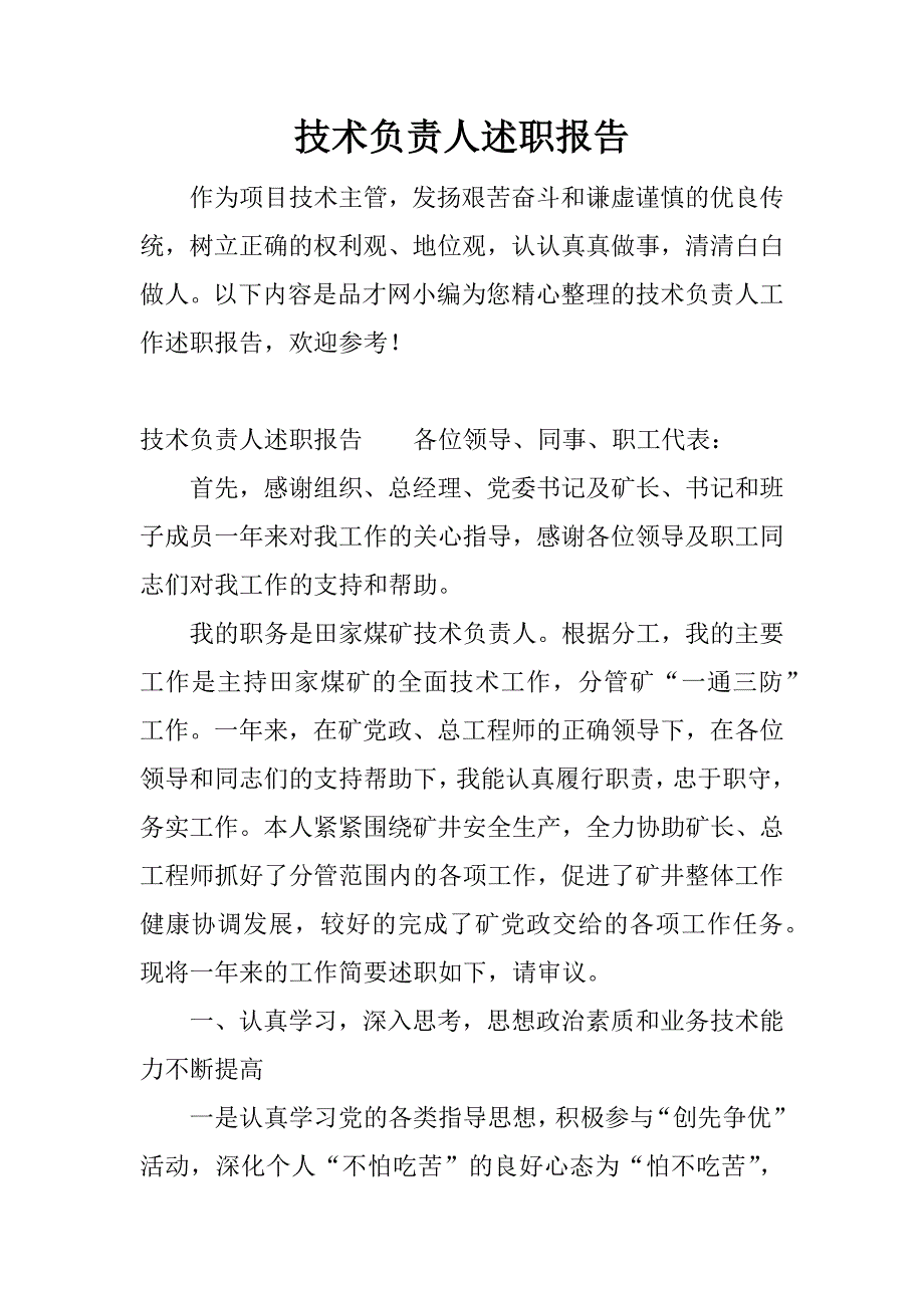 技术负责人述职报告.docx_第1页