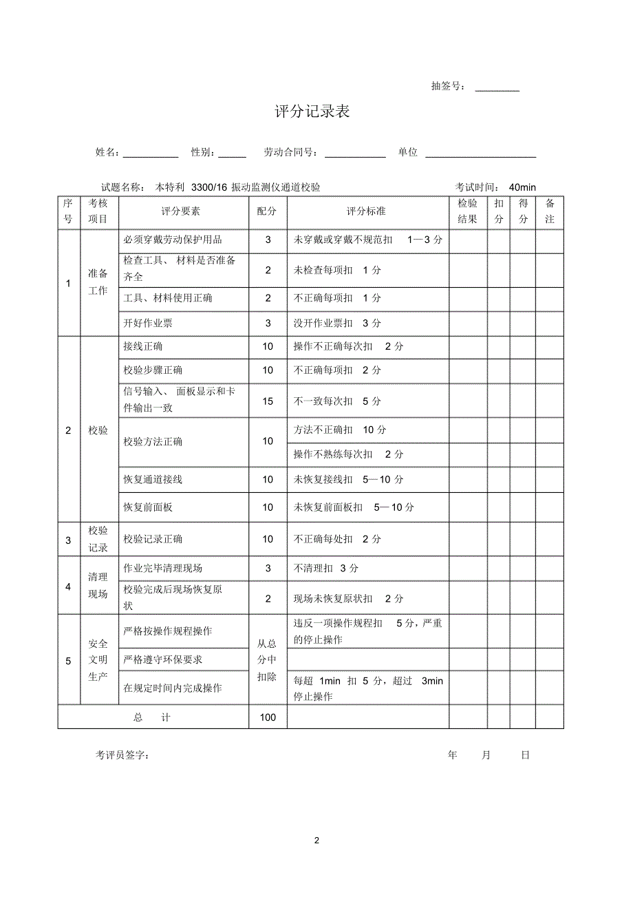 仪表维修工技师技能操作试题_第3页