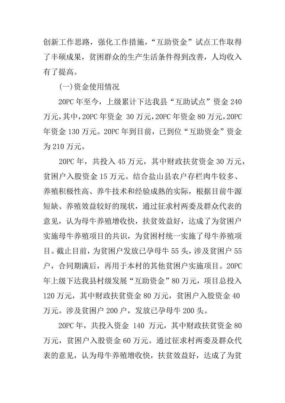 扶贫互助资金汇报材料.docx_第5页