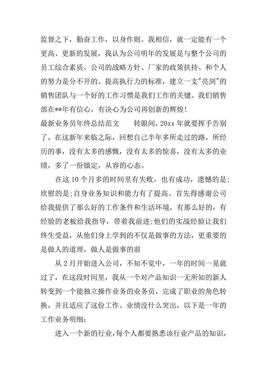 最新业务员年终总结.docx_第5页