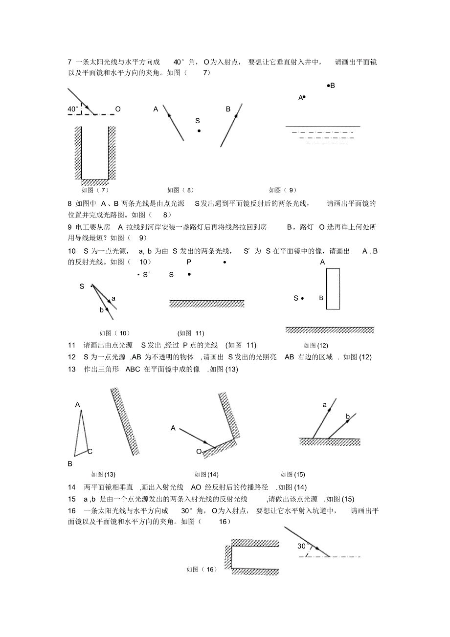 光的直线传播,光的反射作图(很全)_第2页