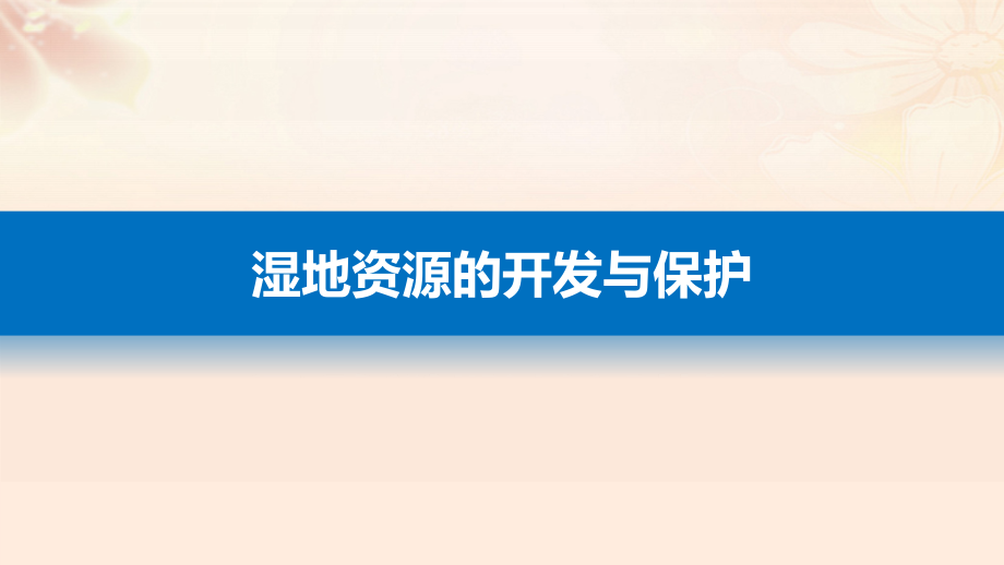 高考地理总复习 第2章 区域可持续发展 第41讲 湿地资源的开发与保护课件（必修3）_第4页