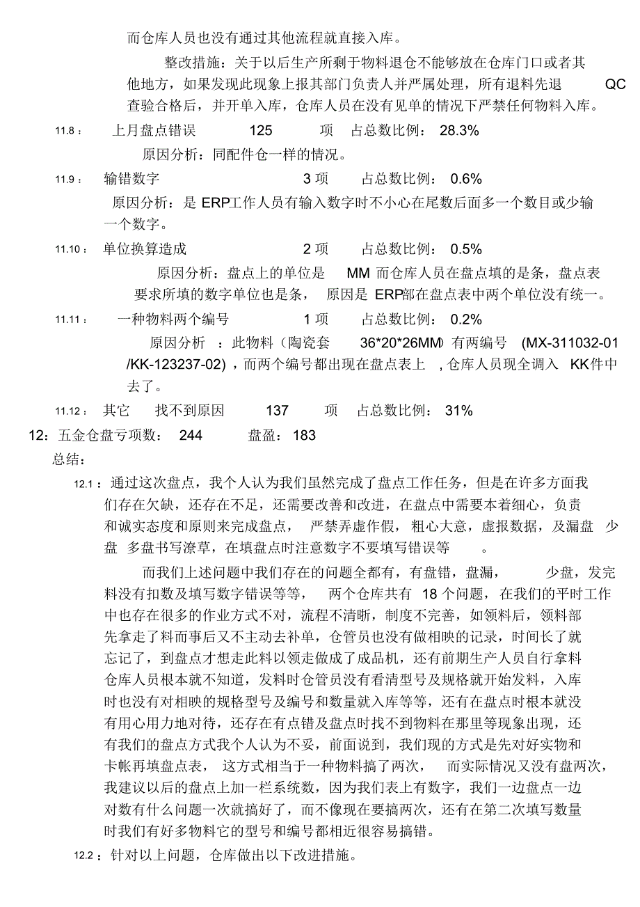 仓库库存差异分析原因及总结_第4页